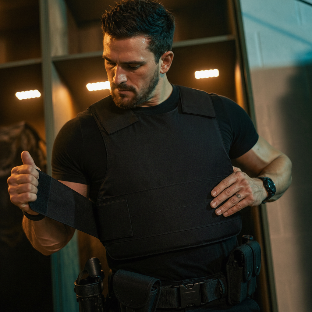 Gilet de protection, Ultra discret, Noir